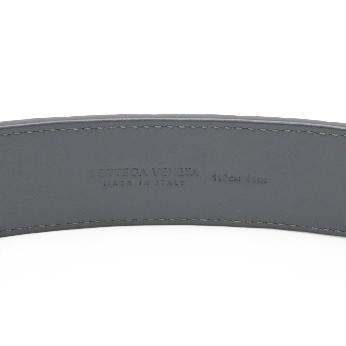 Bottega Veneta Intrecciato Belt Leather Gray — view 8