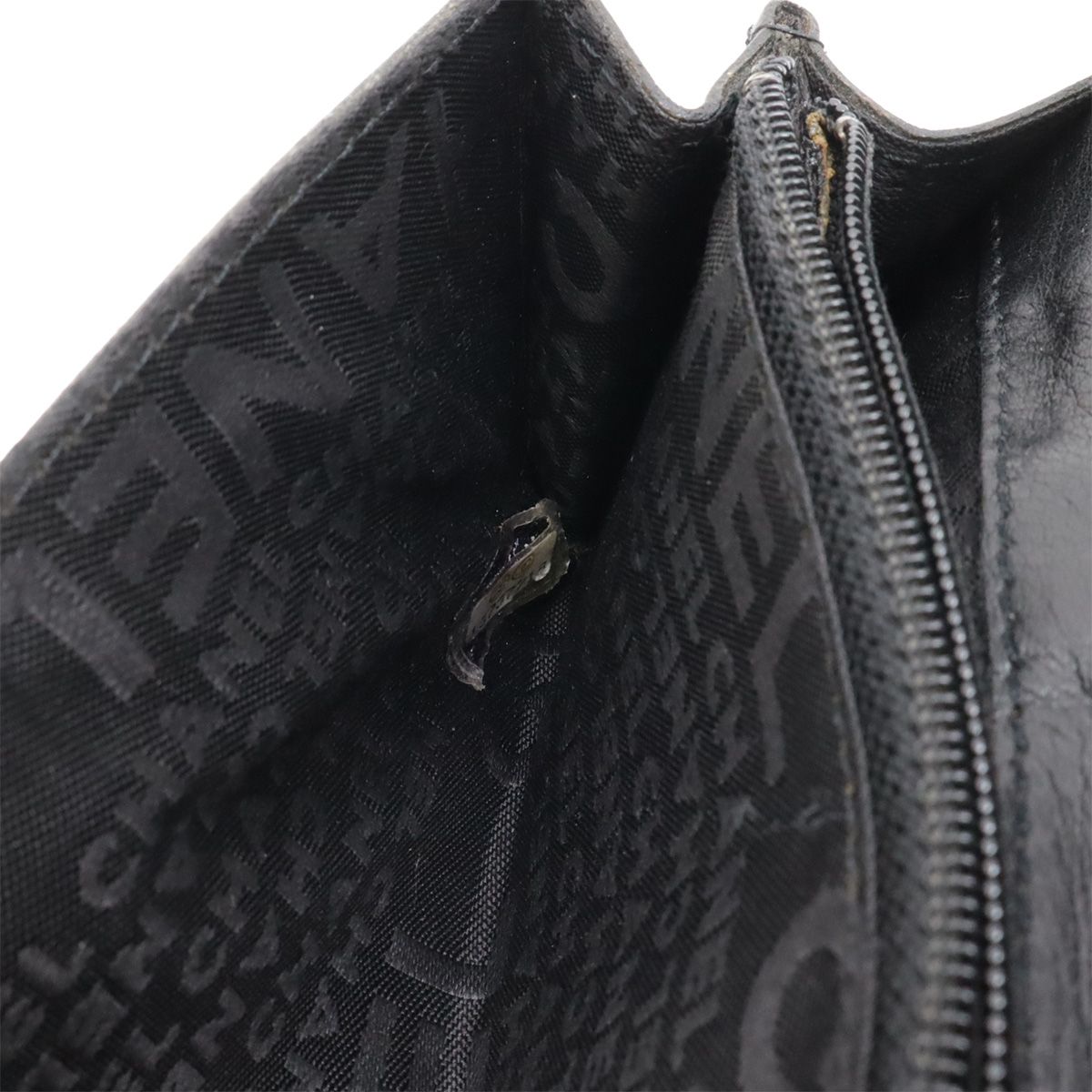 Chanel 2.55 Belt Bag 2-Way Clutch Leather Black Silver Chain Out of Stock 85 — view 9