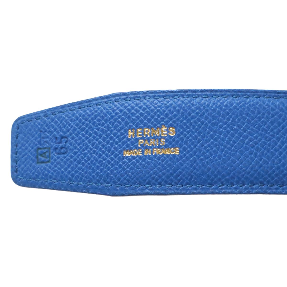 Hermes Belt Reversible Veau Epsom Blue Gold Light Brown 65 — view 7