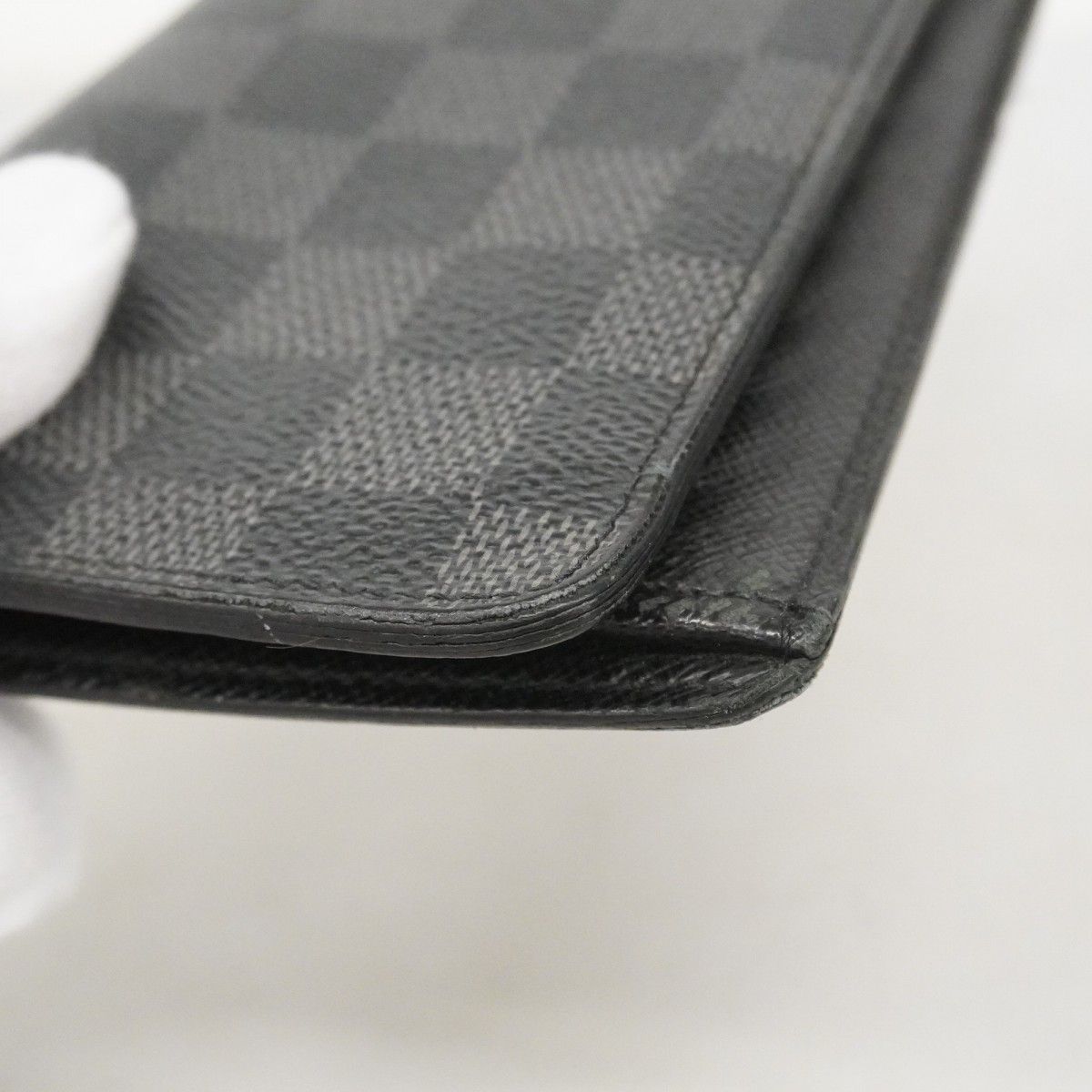 Louis Vuitton Wallet Damier Graphite Portefeuille Brazza Black — view 9