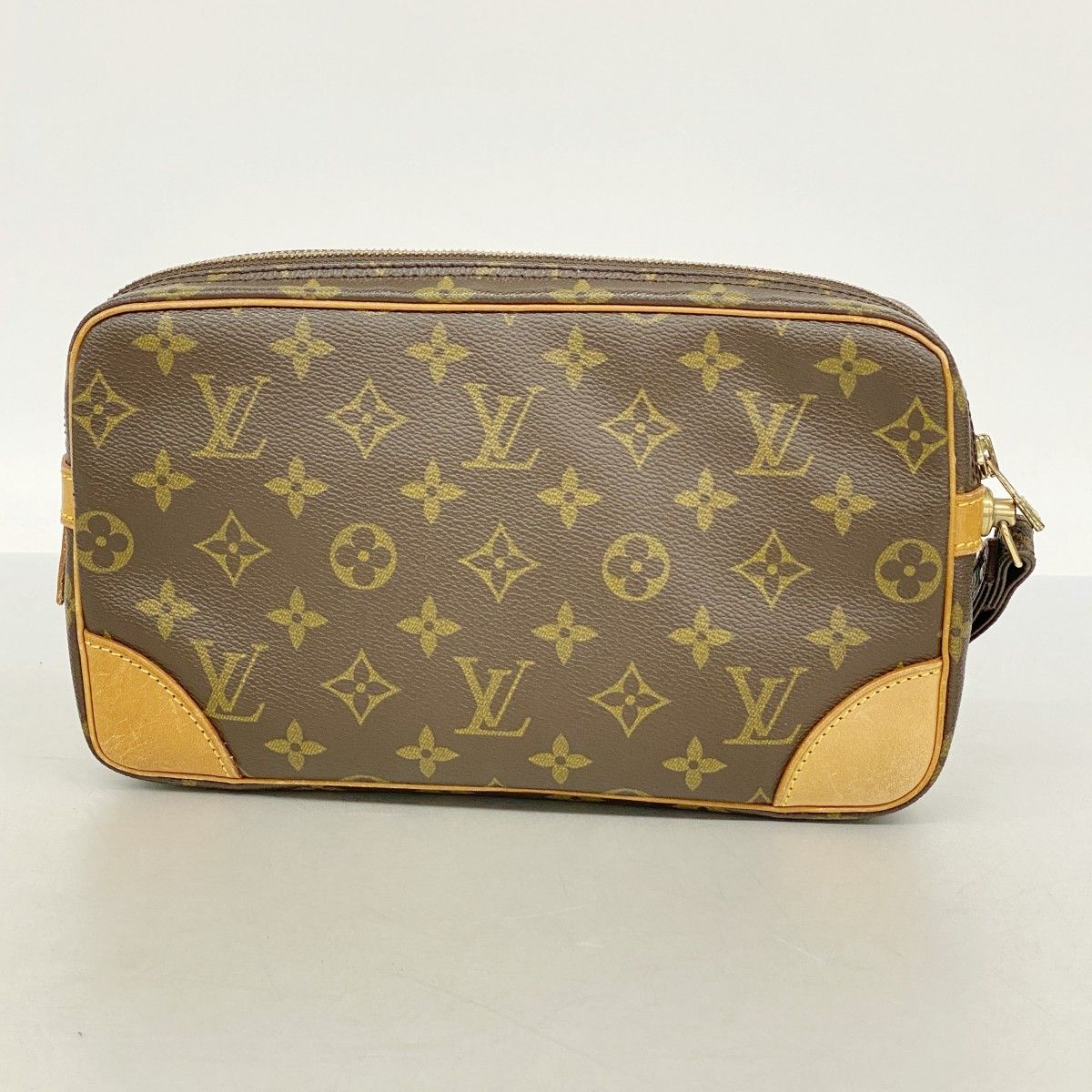 Louis Vuitton Clutch Monogram Marly Dragonne GM Brown — view 8