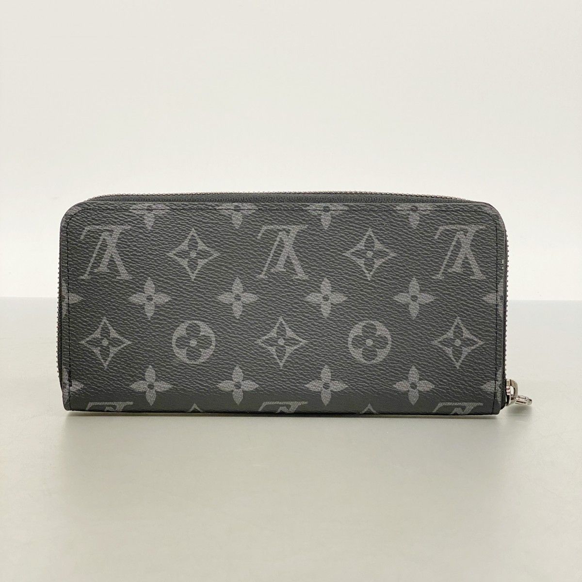 Louis Vuitton Wallet Monogram Eclipse Zippy Horizontal Black — view 5