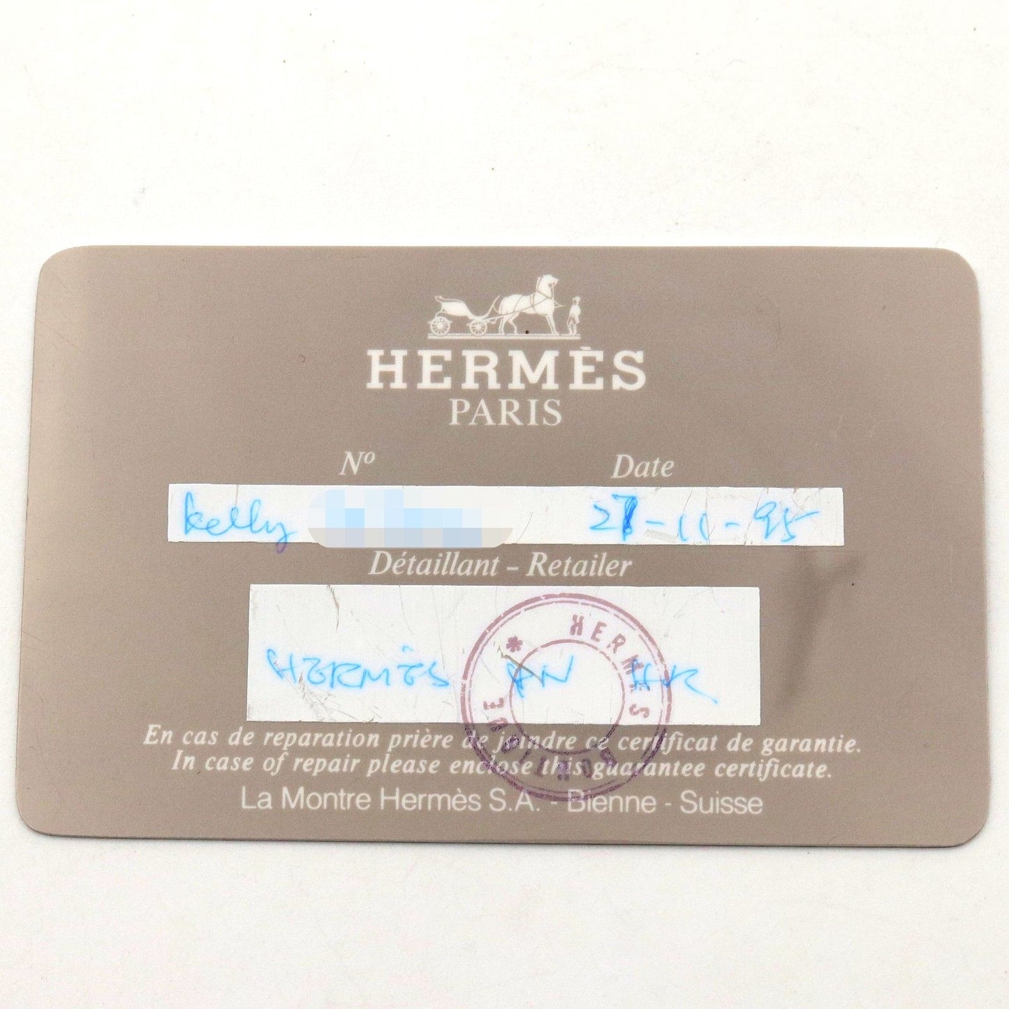 Hermes Kelly Watch Champagne Leather — view 9