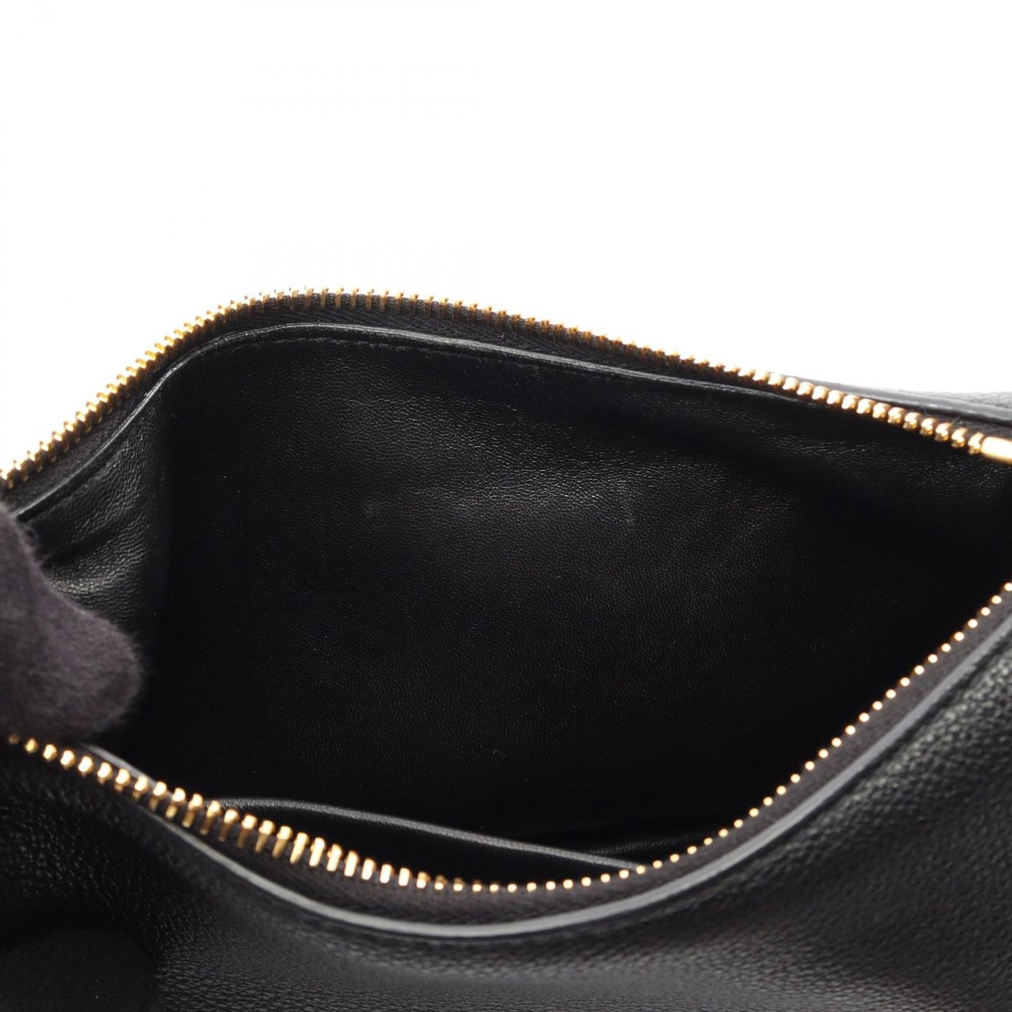 Prada Shoulder Bag Vitello Daino Soft Black Leather — view 7