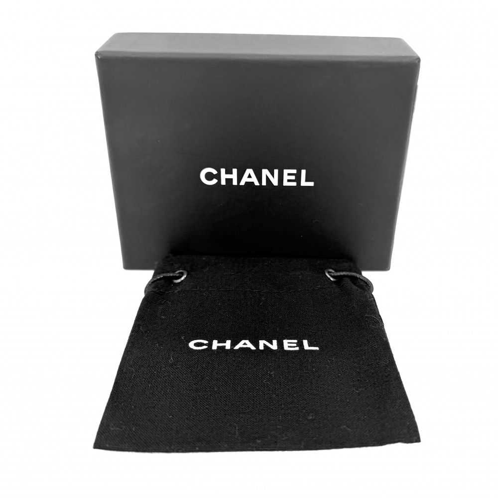Chanel Necklace Moon Motif CC Logo Adjuster with Star Rhinestone 17k Silver — view 8
