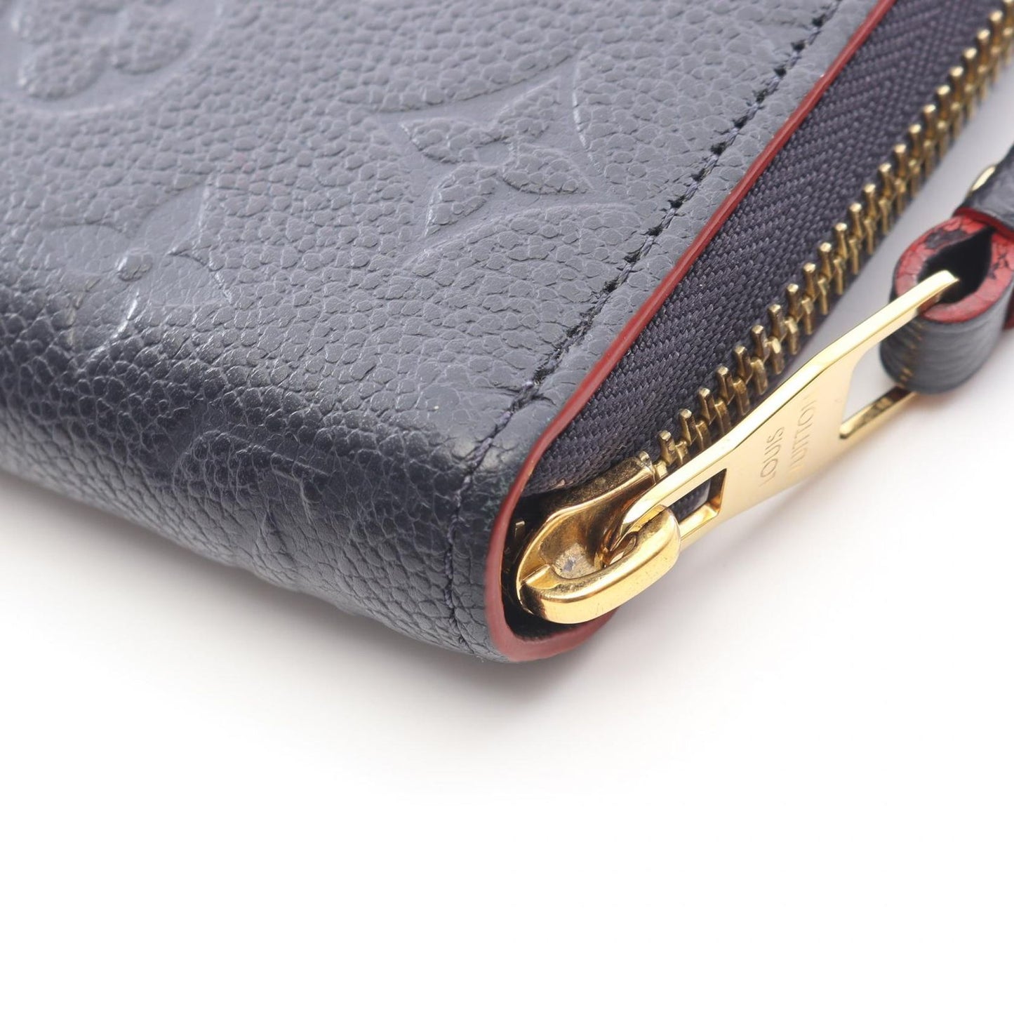 Louis Vuitton Round Wallet Zippy Monogram Empreinte Marine Leather — view 9