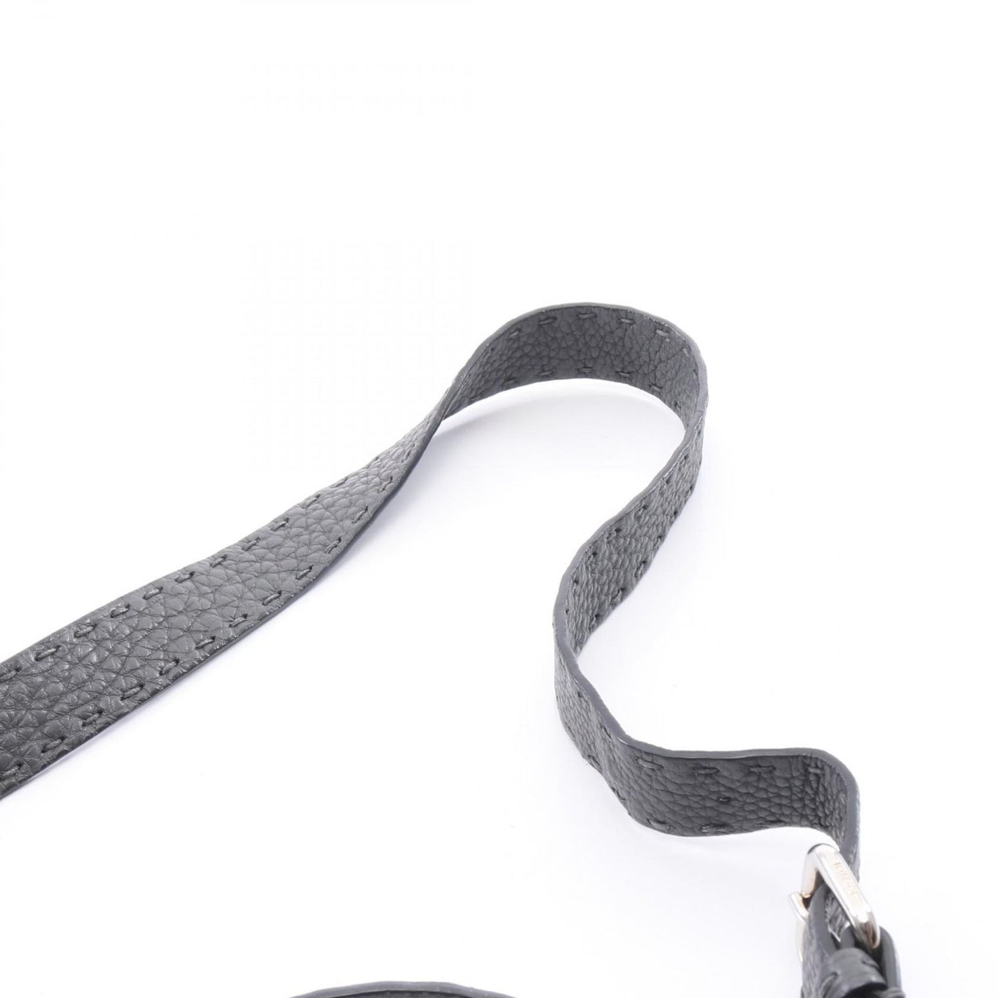 Fendi Handbag Peekaboo Regular Selleria 2-Way Charcoal Gray Leather — view 9