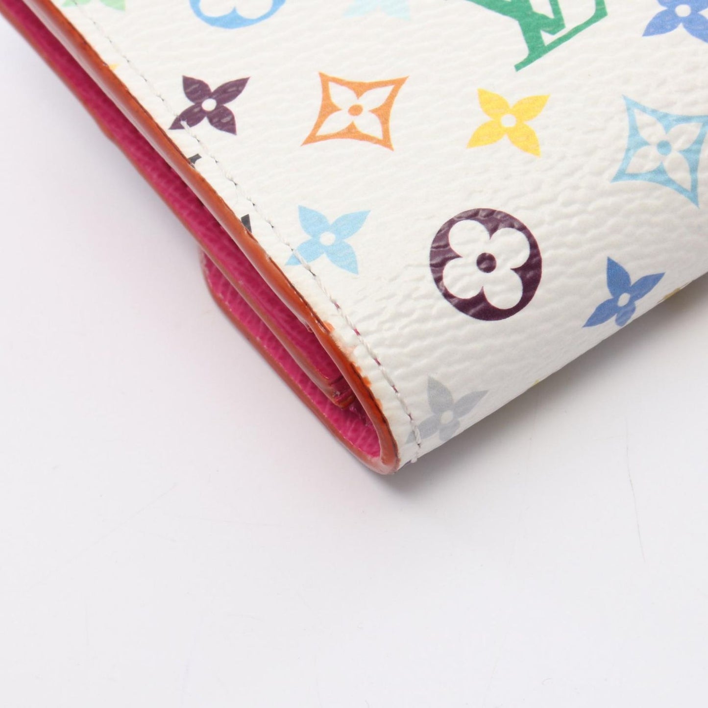 Louis Vuitton Coin Case LV TM Porte-Monnaie Rosalie Blanc Canvas LV Takashi — view 7