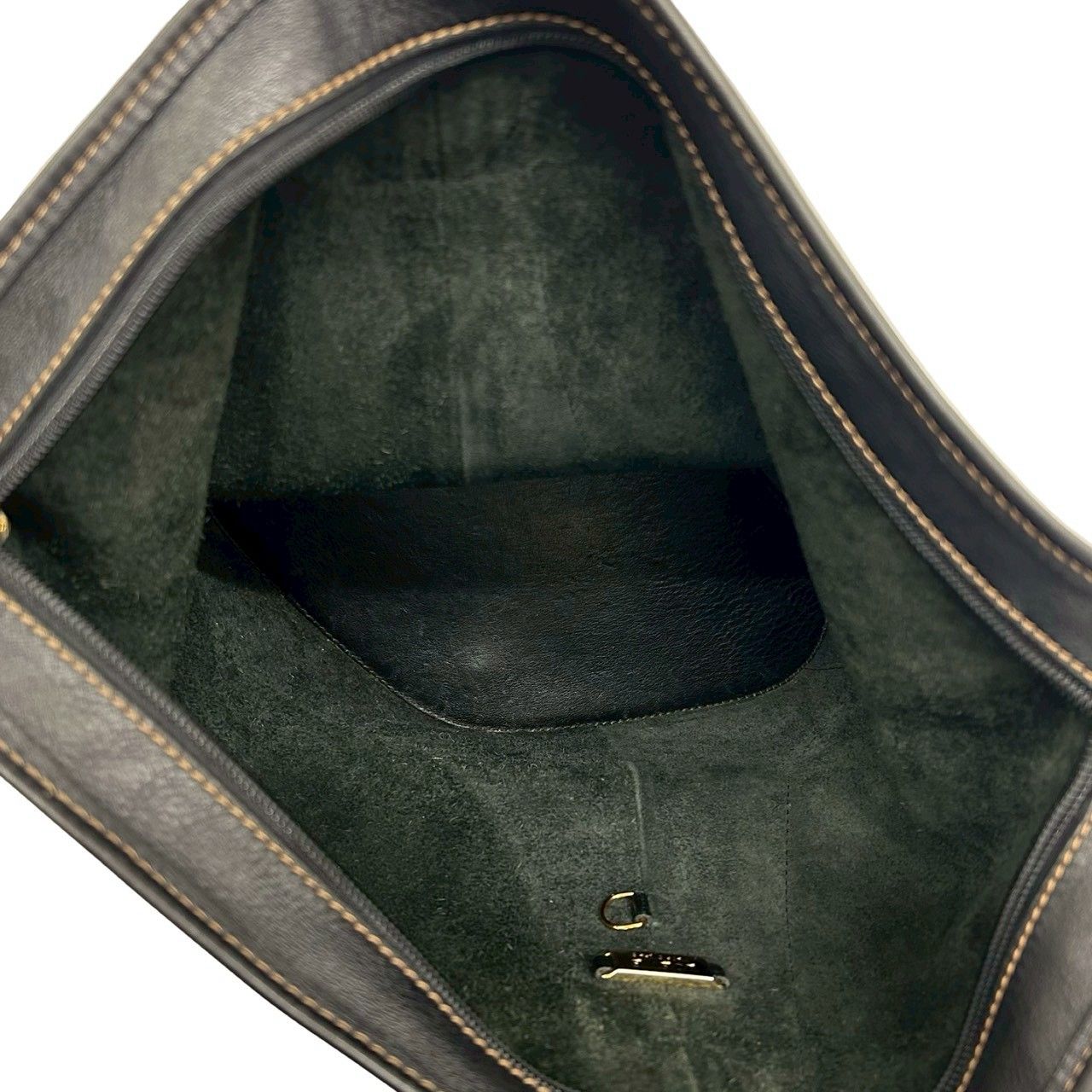 Loewe Vintage Anton Leather Shoulder Bag Crossbody Cross Black — view 9
