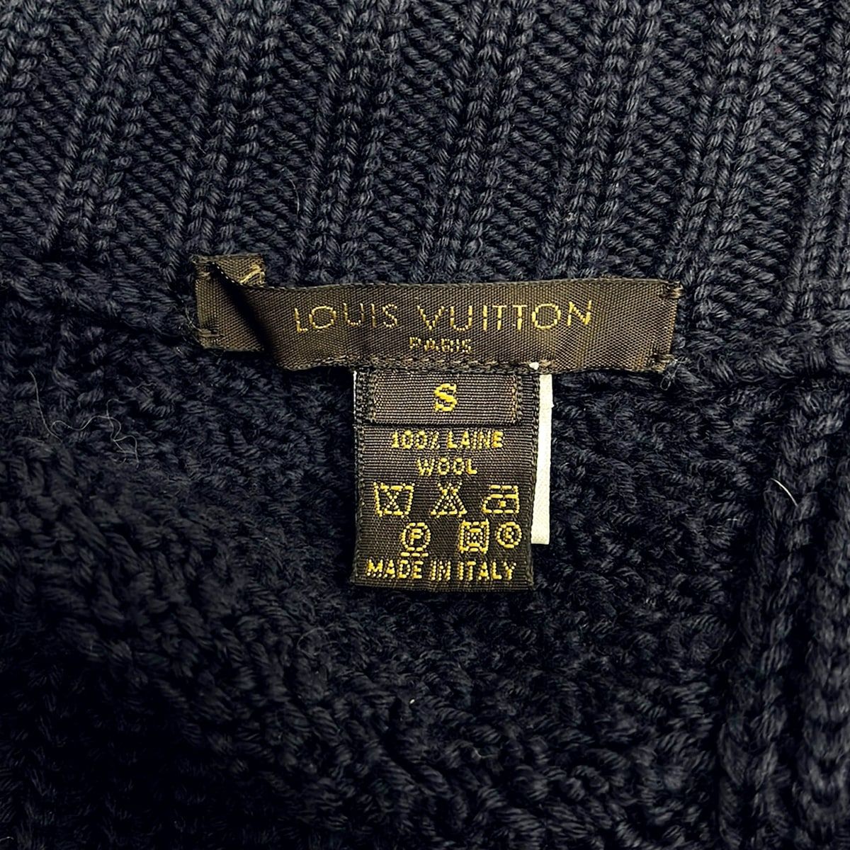 Louis Vuitton Jacket S Navy Long Sleeve Knit All Season — view 3