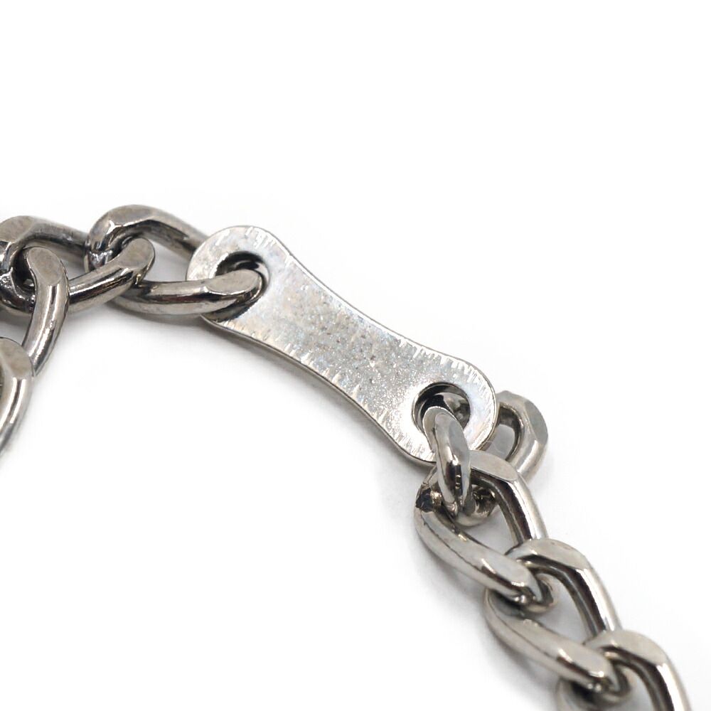 Chanel Charm Logo Plate Key Holder Silver Metal Small — view 9