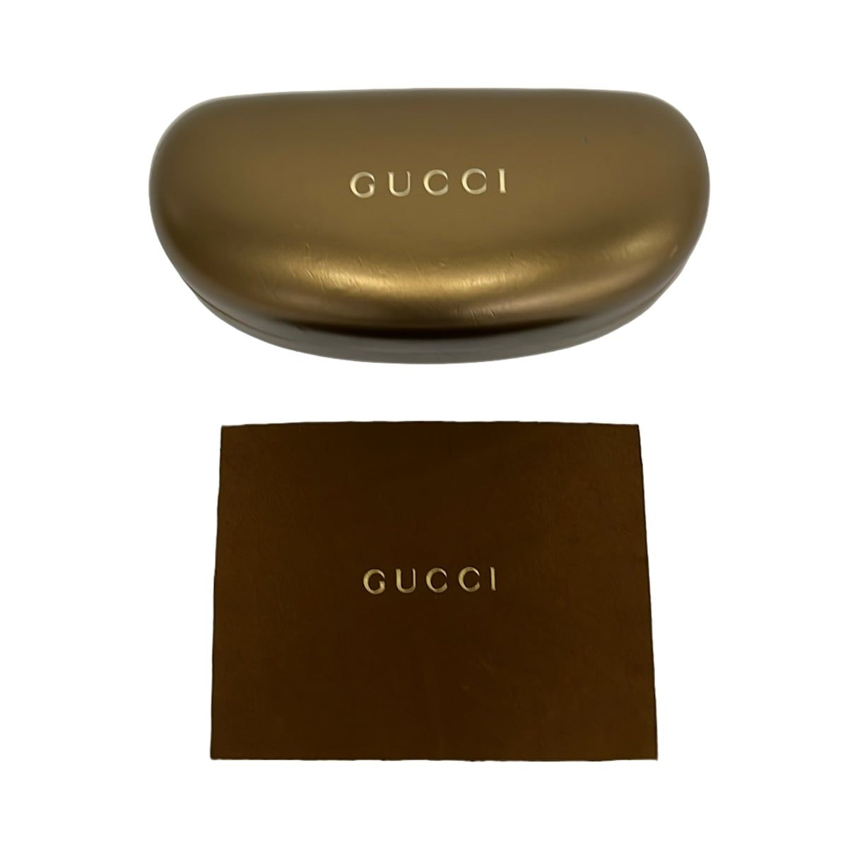 Gucci Sunglasses Micro Guccissima S Gray Black Leather Eyewear — view 6
