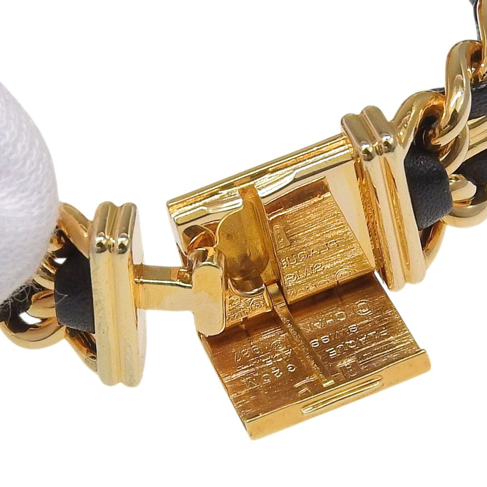 Chanel Premier S Gold Plated Leather Kuo Analog Display Black Dial Watch — view 8