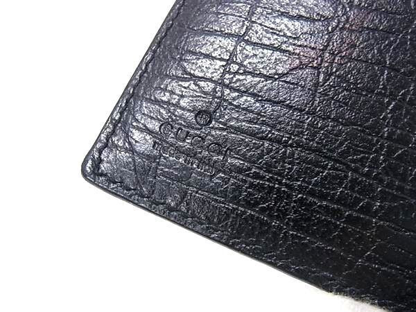 Gucci Notebook Cover Black Leather 6 Hole Type Agenda — view 4