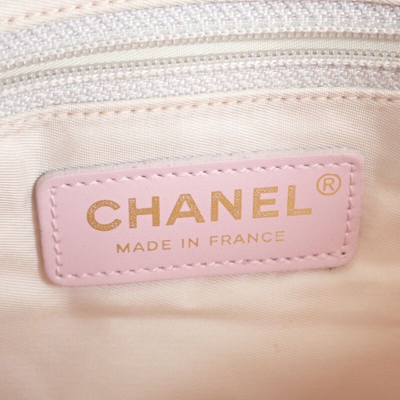 Chanel New Travel Line Tote TPM Nylon Leather Pink — view 9