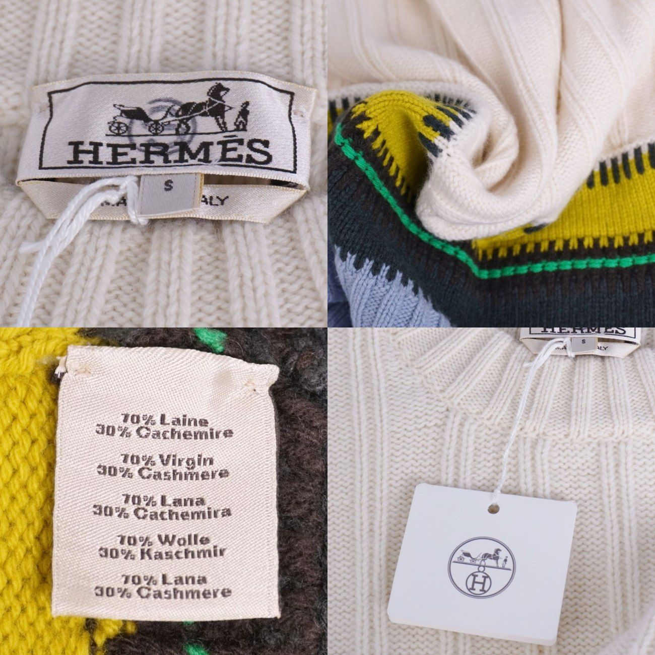 Hermes Knit Sweater Long Sleeve Wool — view 5