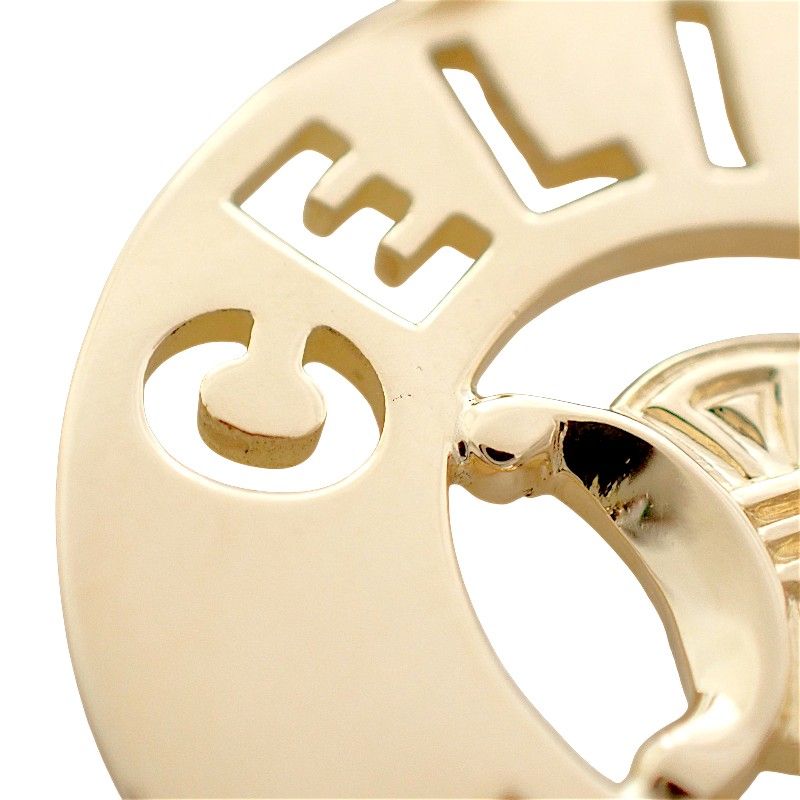 Celine Macadam Circle Pendant 18k Gold — view 9