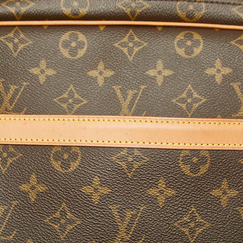 Louis Vuitton Monogram Reporter GM Crossbody Shoulder Bag Brown Leather — view 9