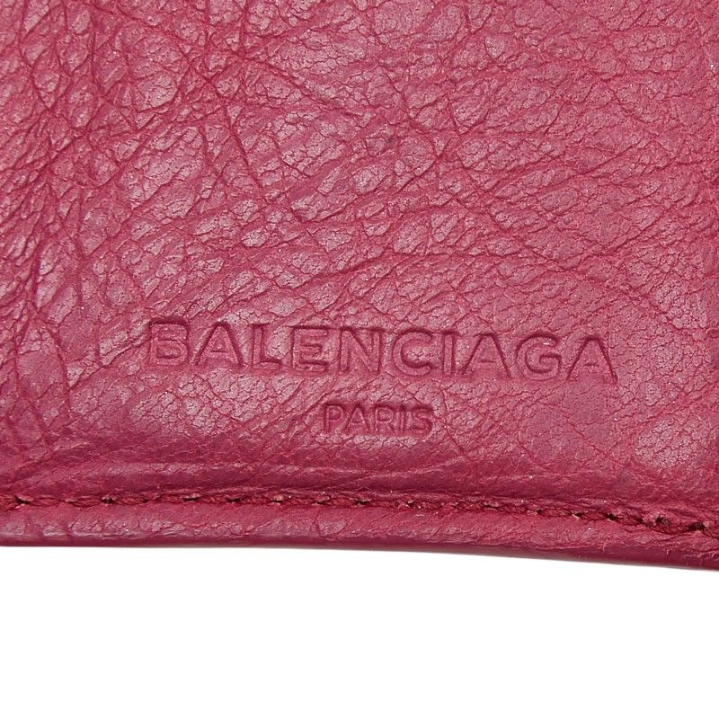 Balenciaga Classic Mini Wallet Trifold Pink Leather — view 9