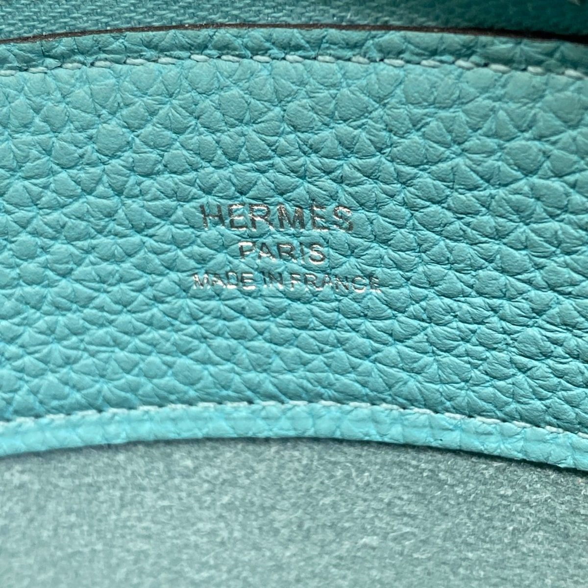 Hermes Clutch Bazaar Light Blue Silver — view 9