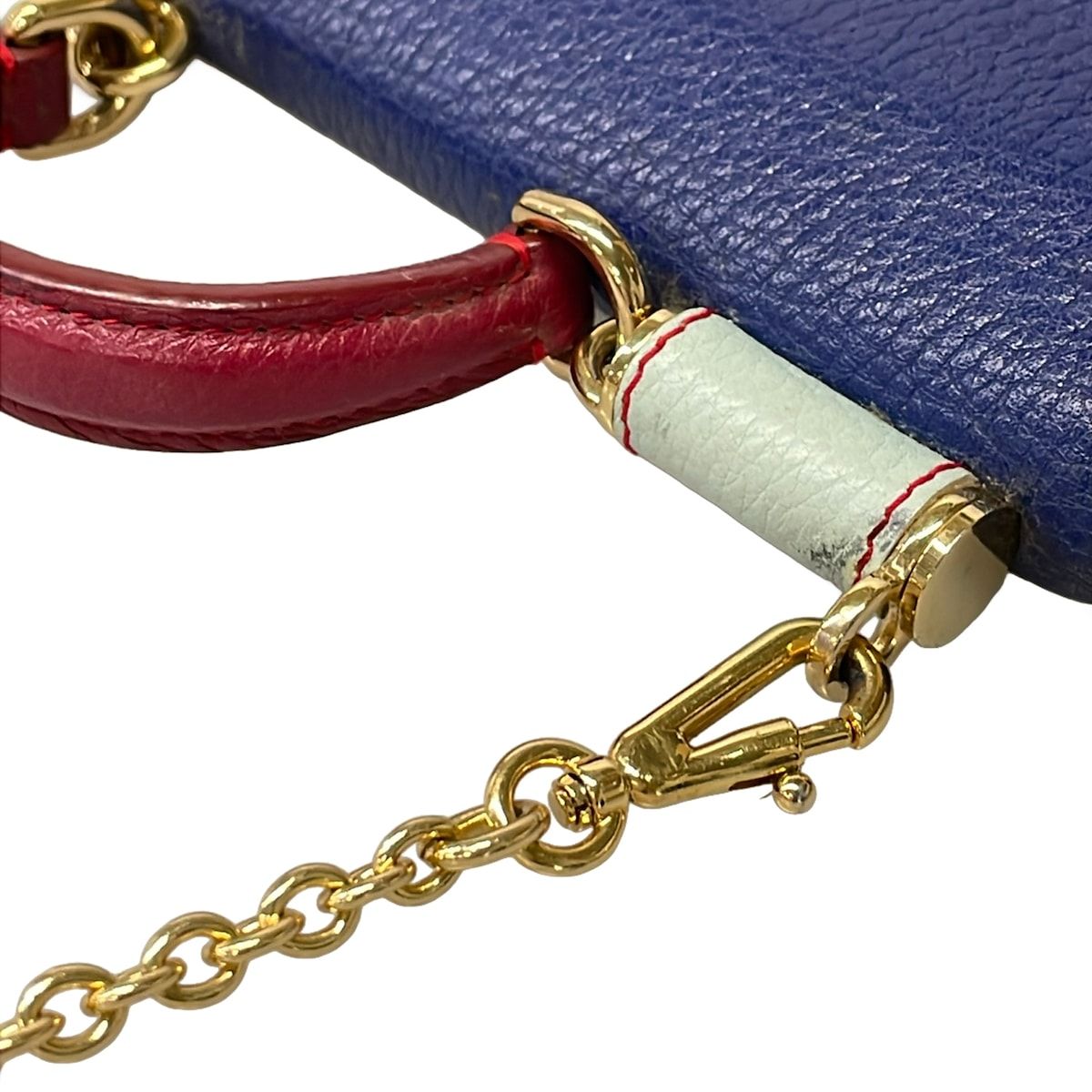 Dolce & Gabbana Mobile Phone Case Navy Gold Von Bag Leather — view 7