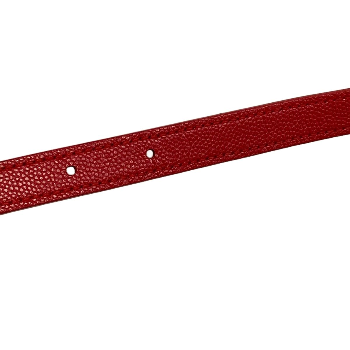 Saint Laurent Paris Shoulder Bag Red Quilted Leather — view 9