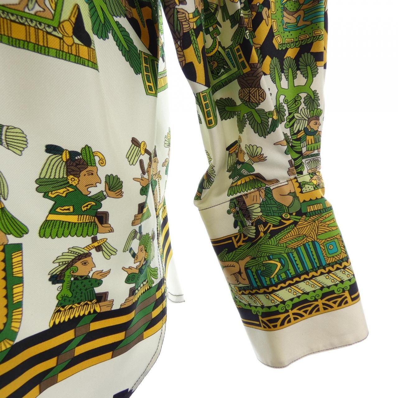 Hermes Astres Et Soleils Twill Lane Shirt — view 6