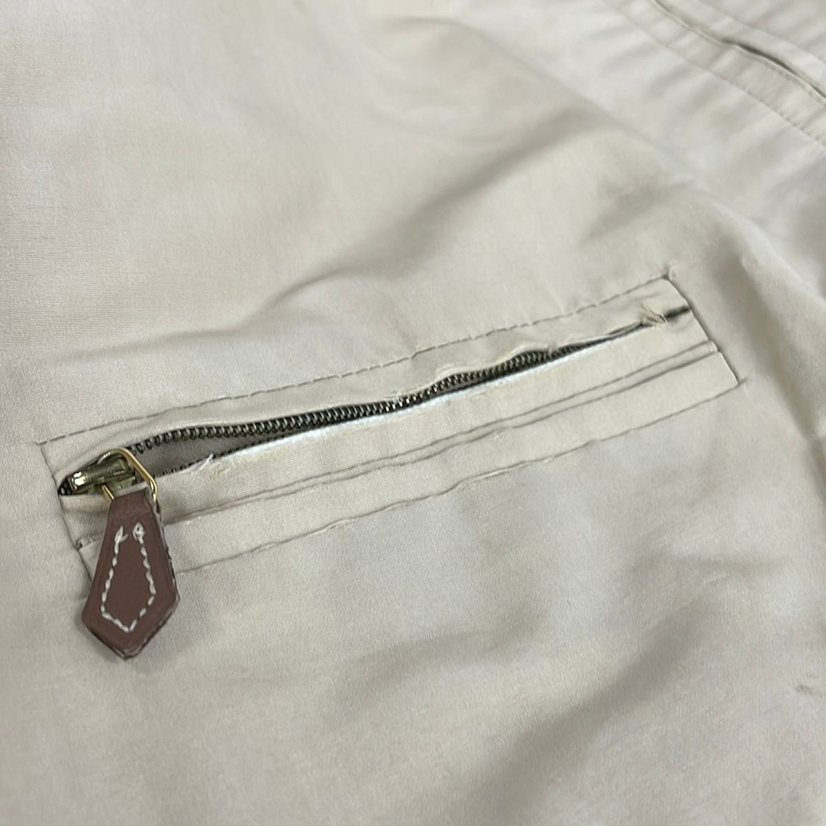 Hermes Jacket 38 M Beige Multi 38 Reversible Ore Pattern — view 9