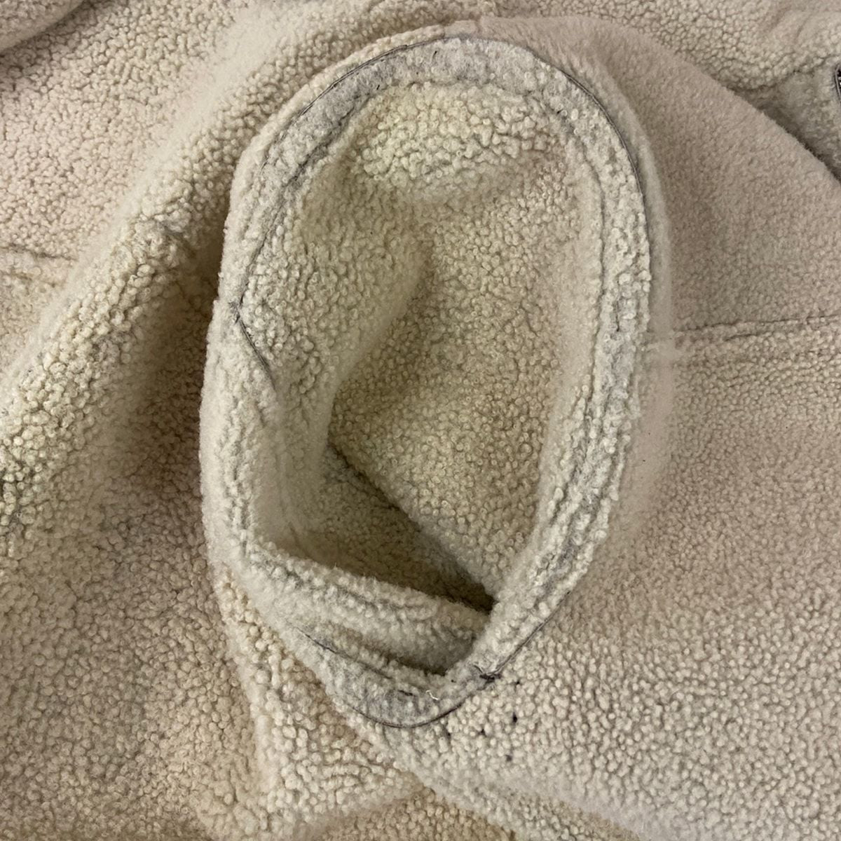 Hermes Jacket 50 XL Dark Brown Ivory Long Sleeve Shearling Zip Up Winter — view 9