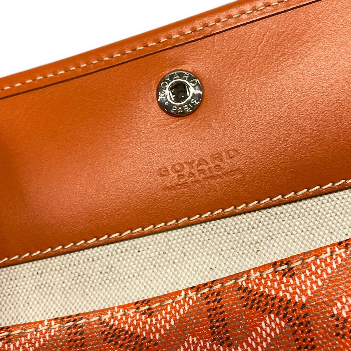 Goyard Tote Saint Louis PM Orange Markage Leather — view 9