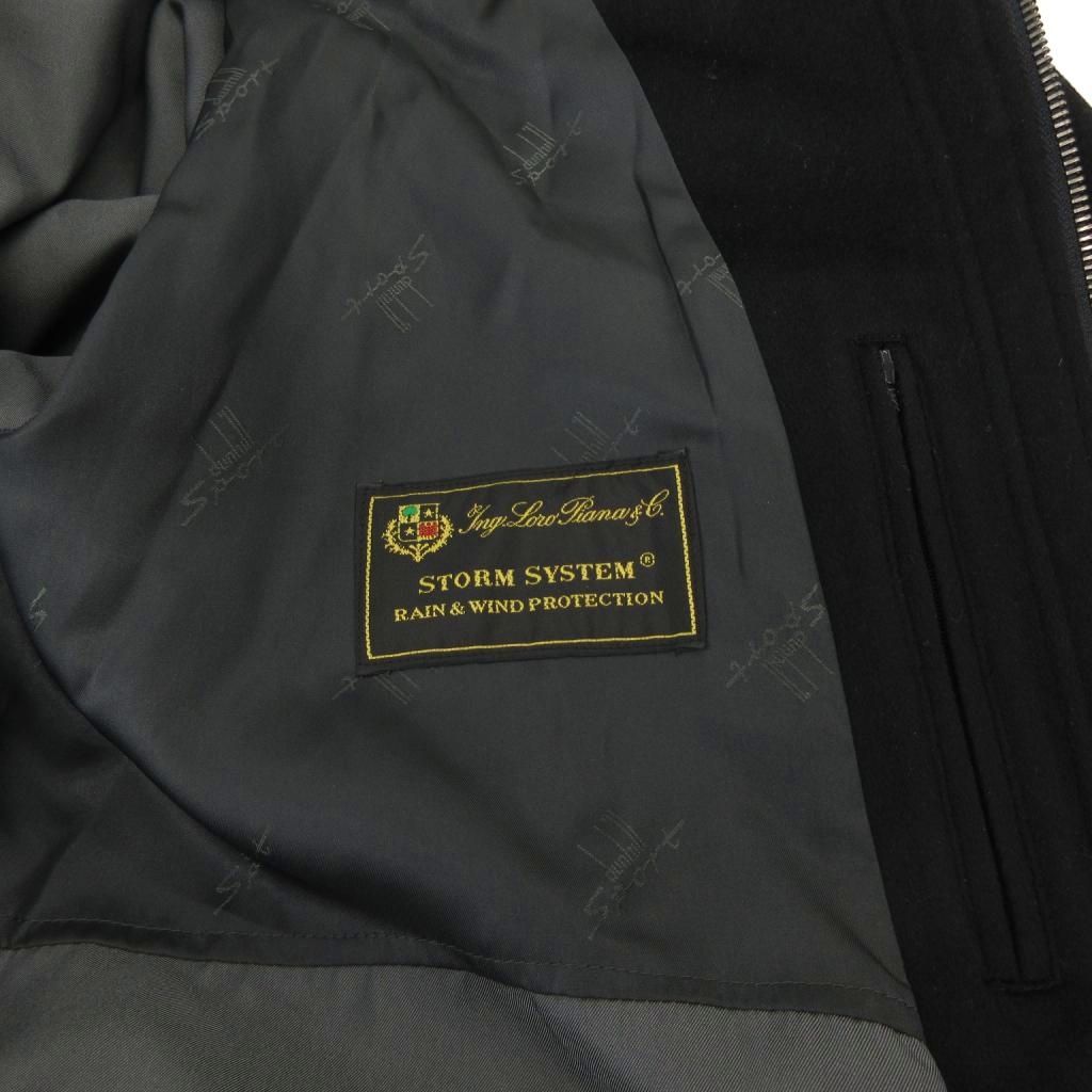 Loro Piana Dunhill Sport Soutien Collar Coat Cashmere Mid Length M Black Round — view 7