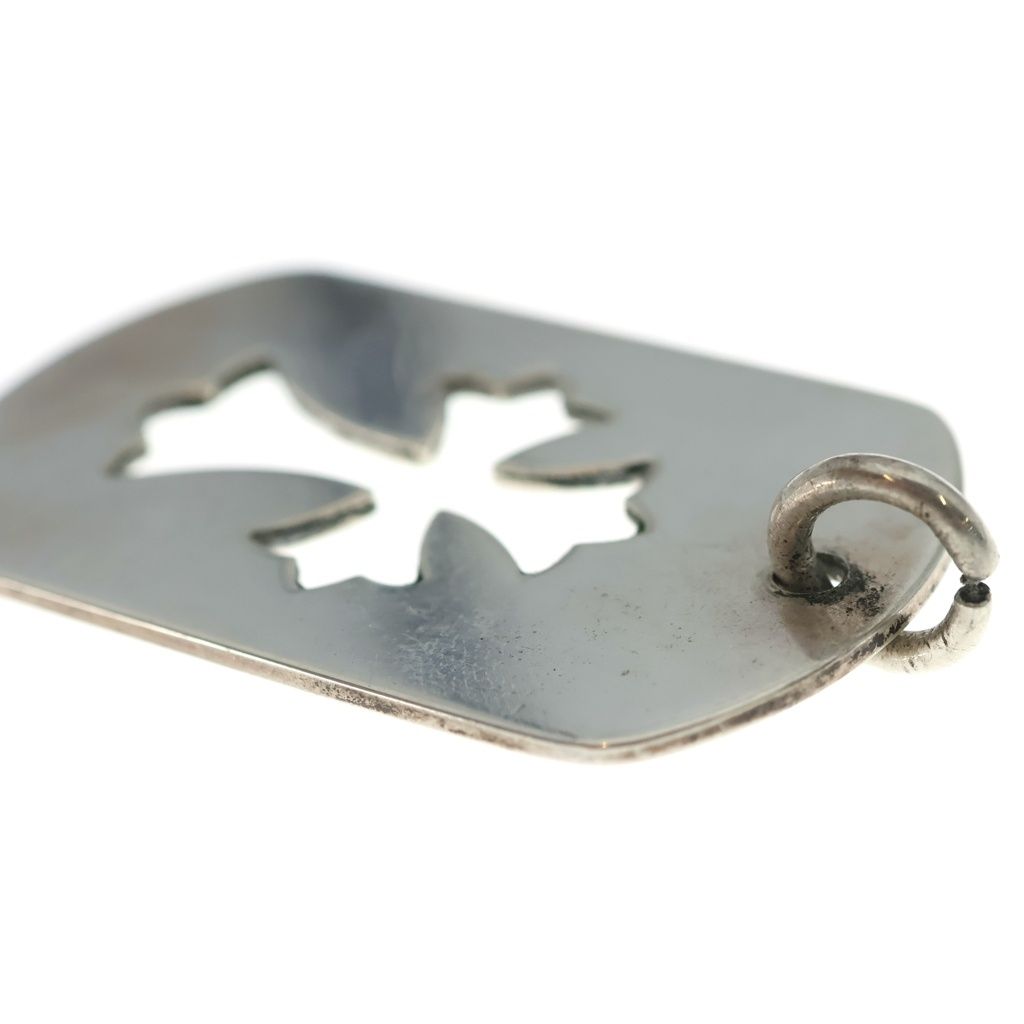 Chrome Hearts D Tag Lrg CO Crs Cutout Cross Dog Tag Large Pendant Silver — view 6