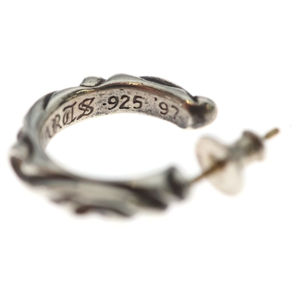 Chrome Hearts Hoop Scrool Scroll Earrings Silver — view 6
