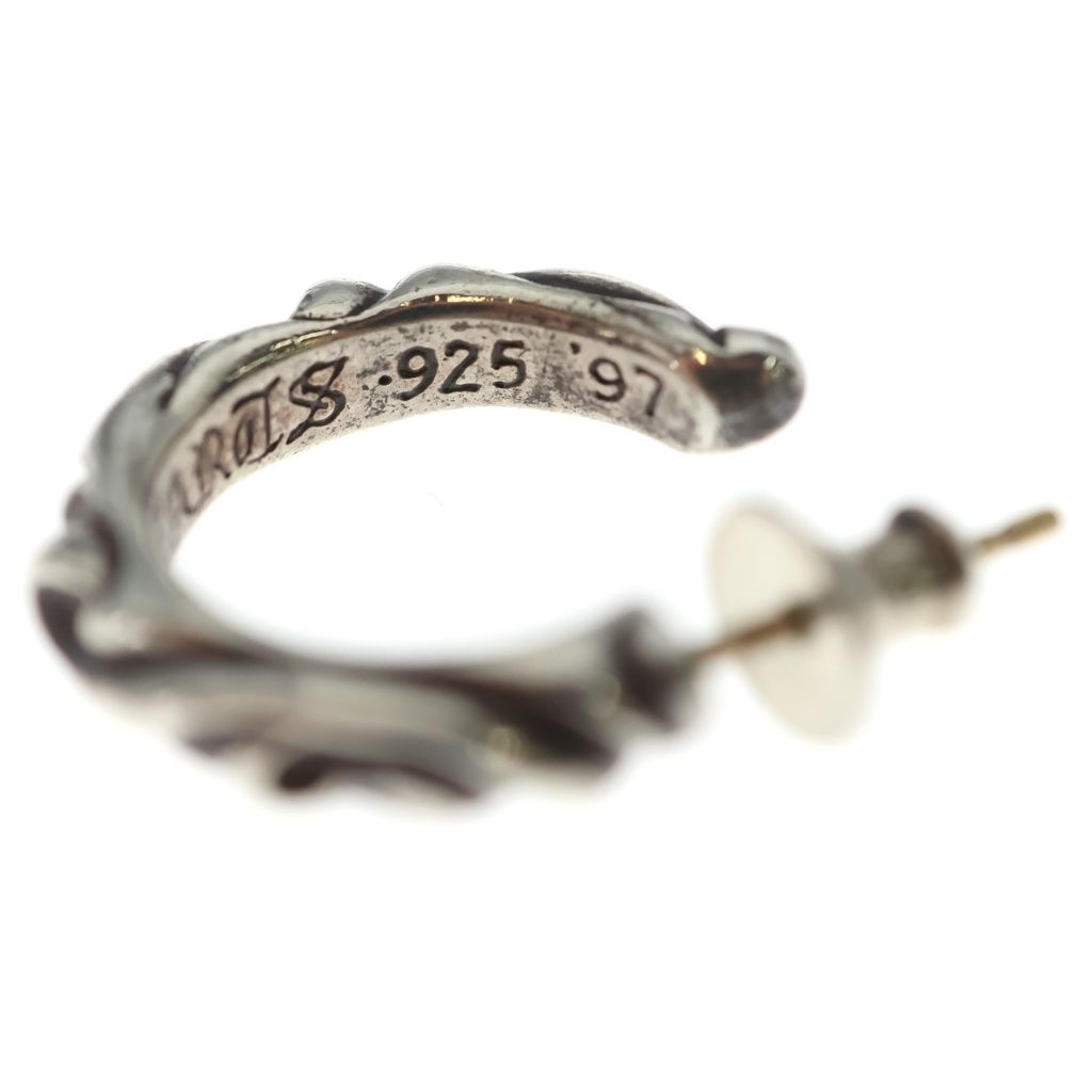Chrome Hearts Hoop Scrool Scroll Earrings Silver — view 6