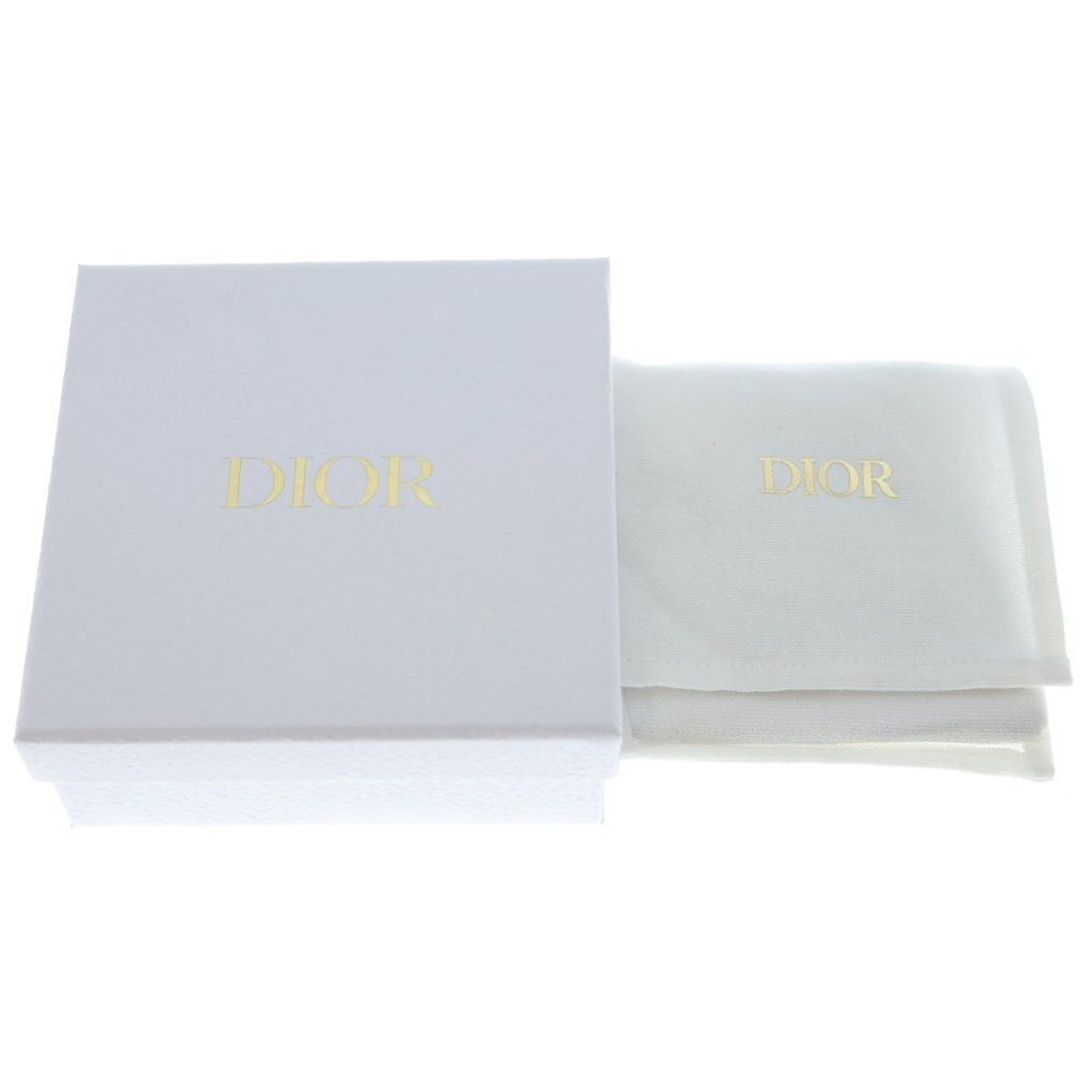 Dior CD Logo Rhinestone Faux Pearl Necklace Gold — view 6