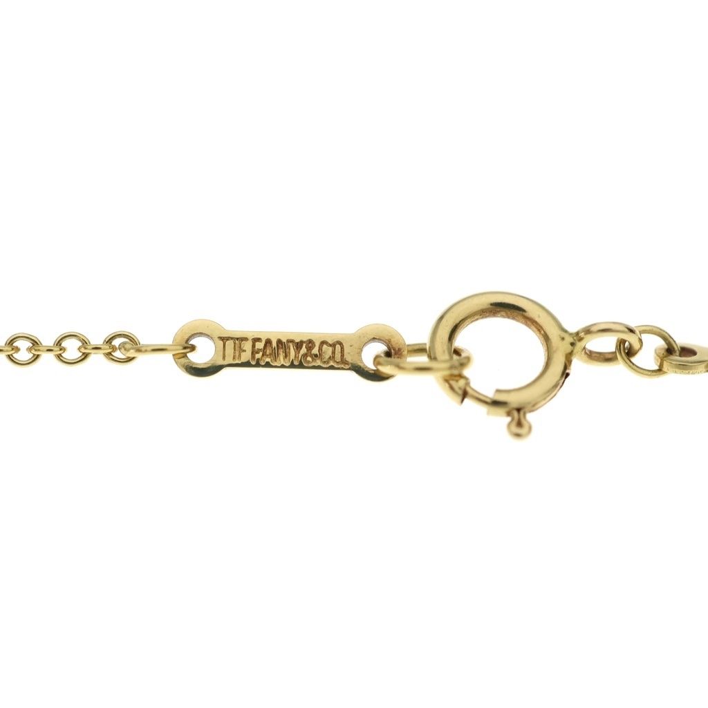 Tiffany & Co Dots Cross Diamond Pendant Chain Gold 18k — view 6