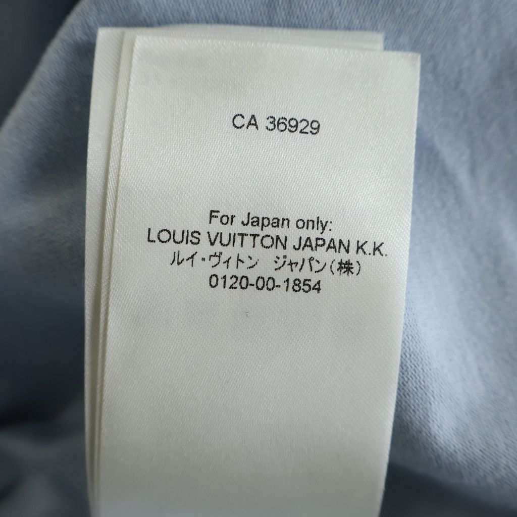 Louis Vuitton Embossed LV Short Sleeve T-Shirt Dt3 Light Blue — view 8