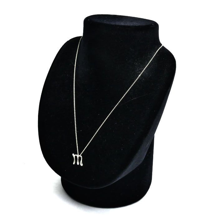Tiffany & Co 925 Sterling Silver Letter Initial M Necklace 42 cm — view 5
