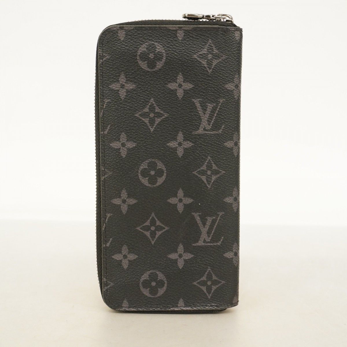 Louis Vuitton Wallet Monogram Eclipse Zippy Vertical Black — view 9