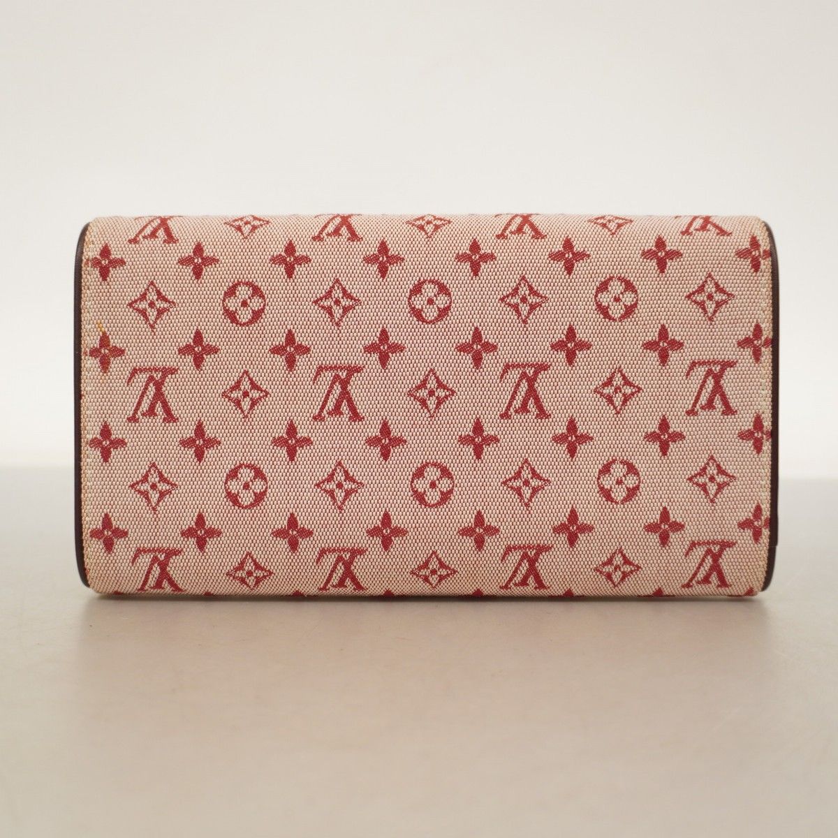 Louis Vuitton Trifold Wallet Monogram Mini Porte Tresor International Cerise — view 9