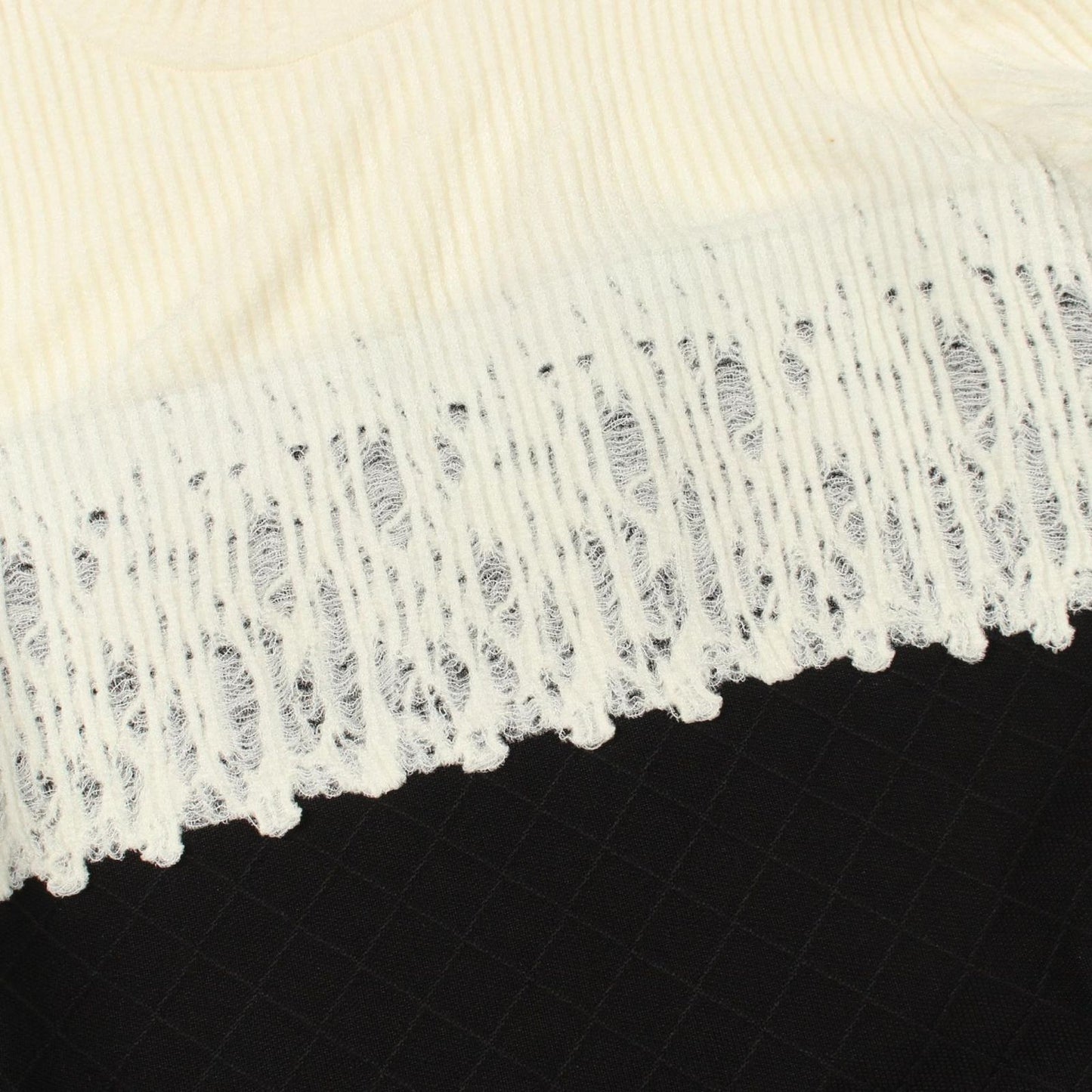 Chanel Dress CC Logo Button Switch Wool — view 9