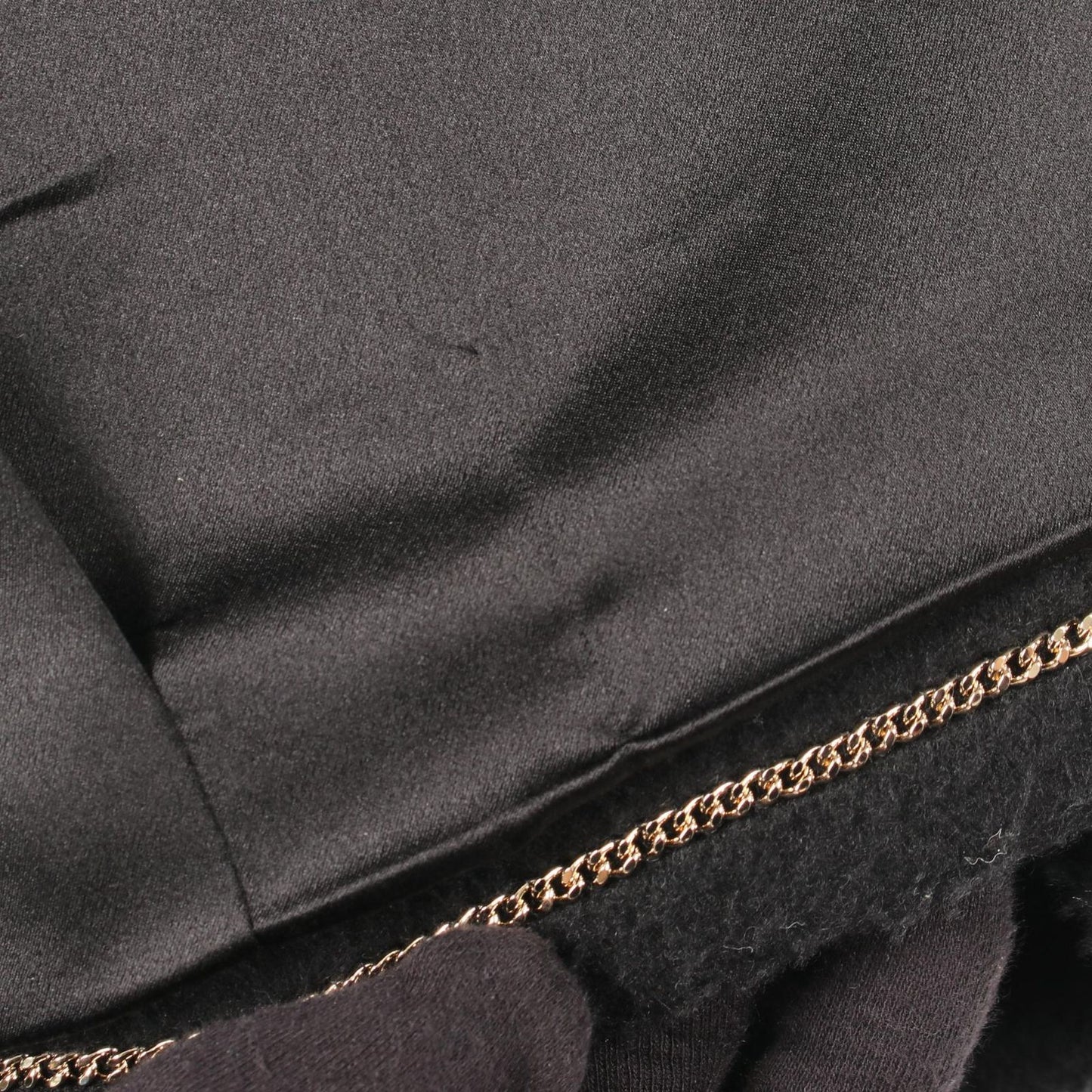 Chanel Coat CC Logo Button Black Wool Cashmere Peacoat — view 9