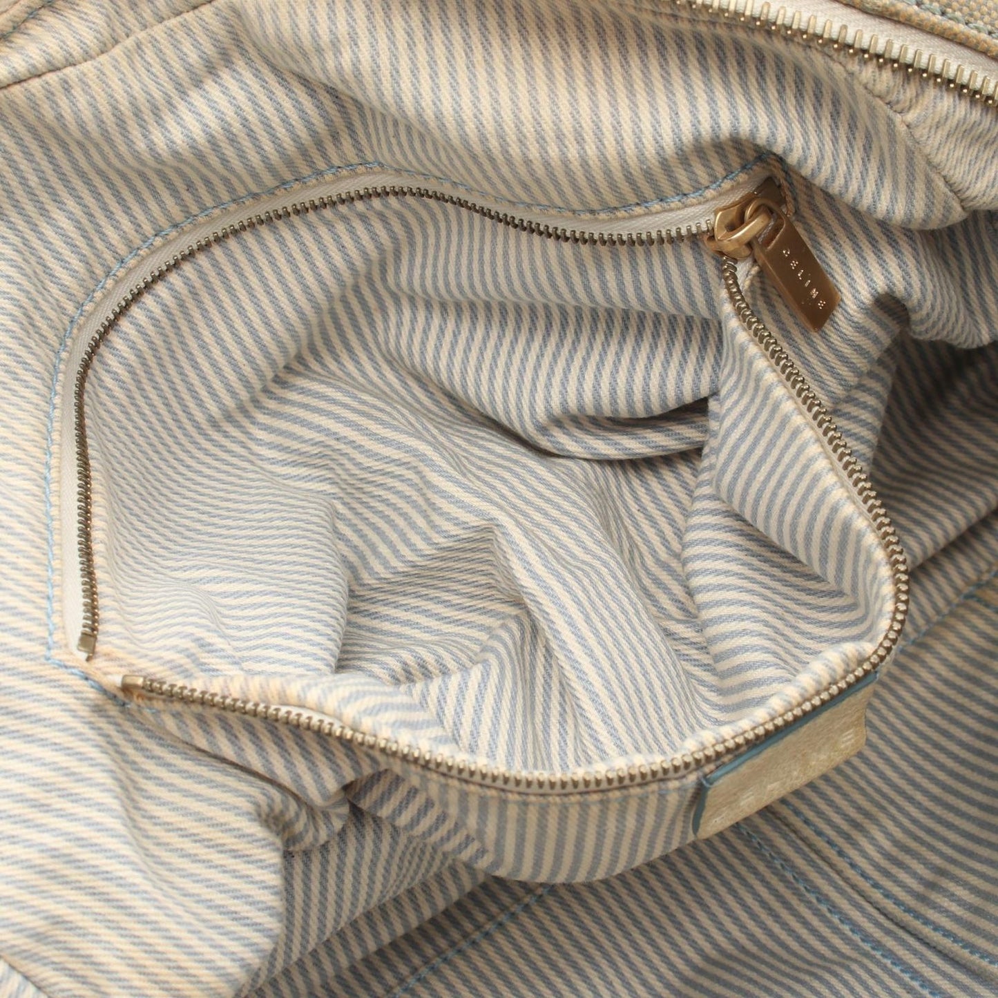 Celine Handbag C Macadam Light Blue Canvas Leather — view 9