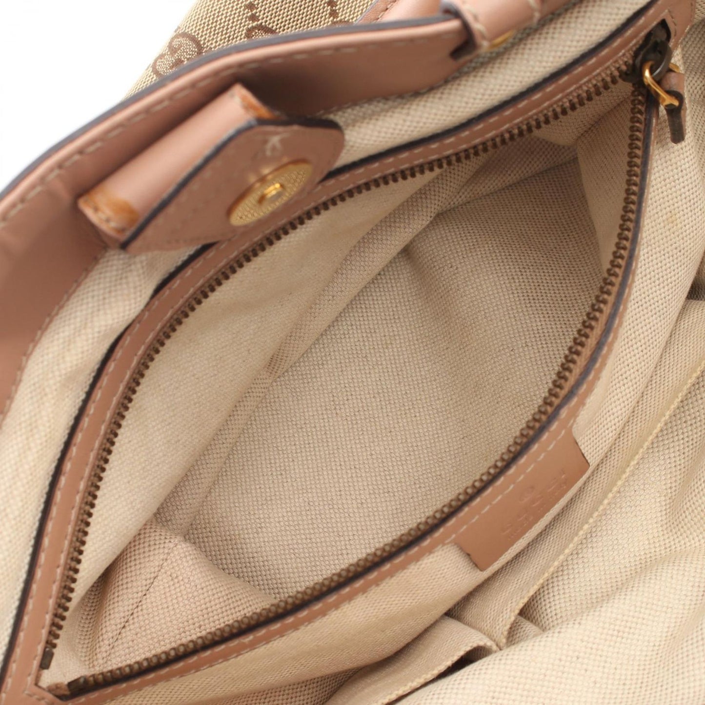 Gucci Tote Scarlet Beige Canvas Leather — view 9