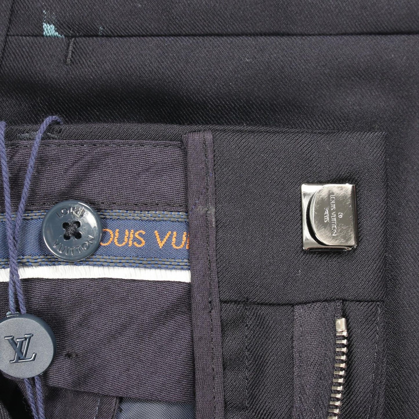 Louis Vuitton Pants LV Logo Jacquard Ur8 Wool Trousers — view 9