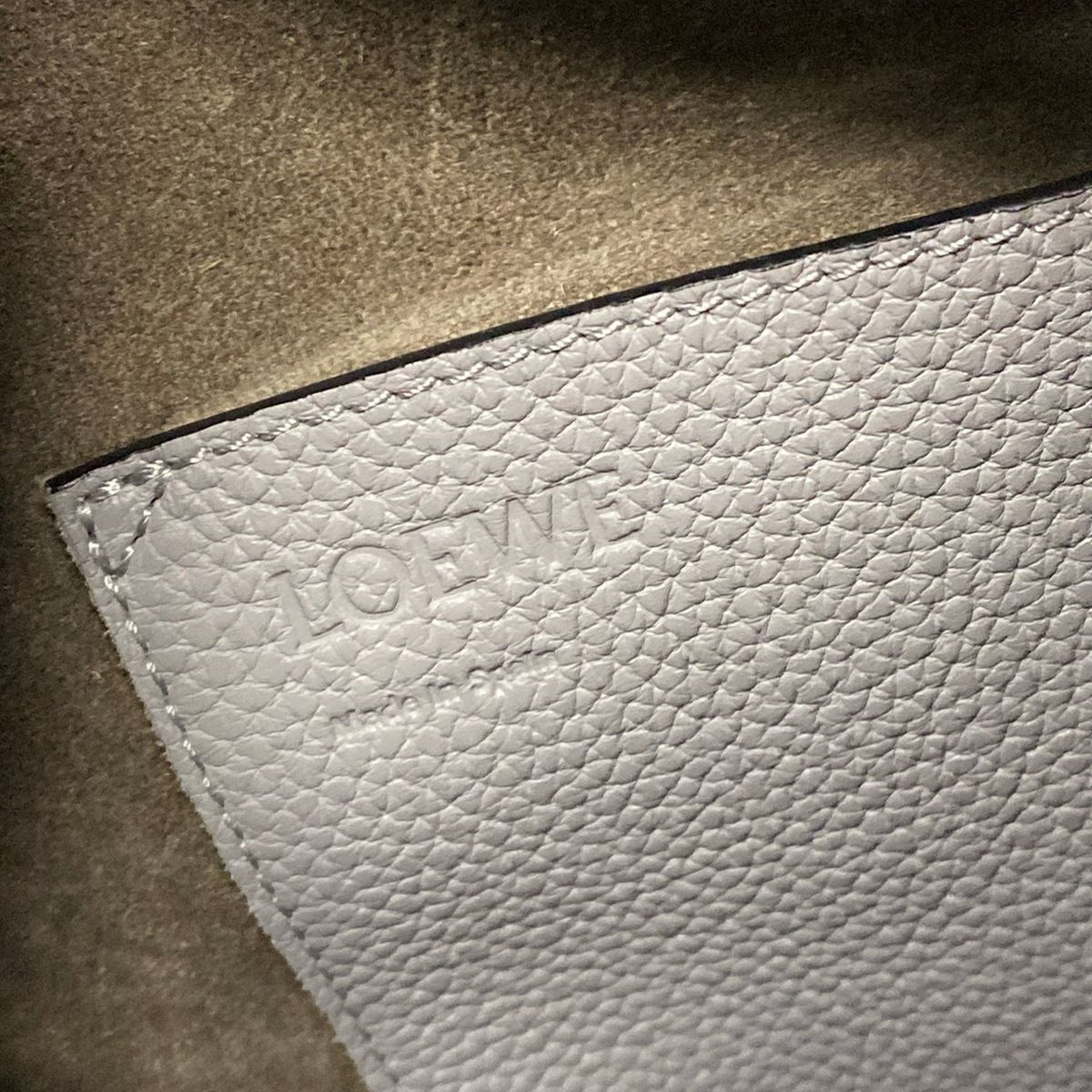 Loewe Shoulder Bag Balloon Gray Leather — view 9