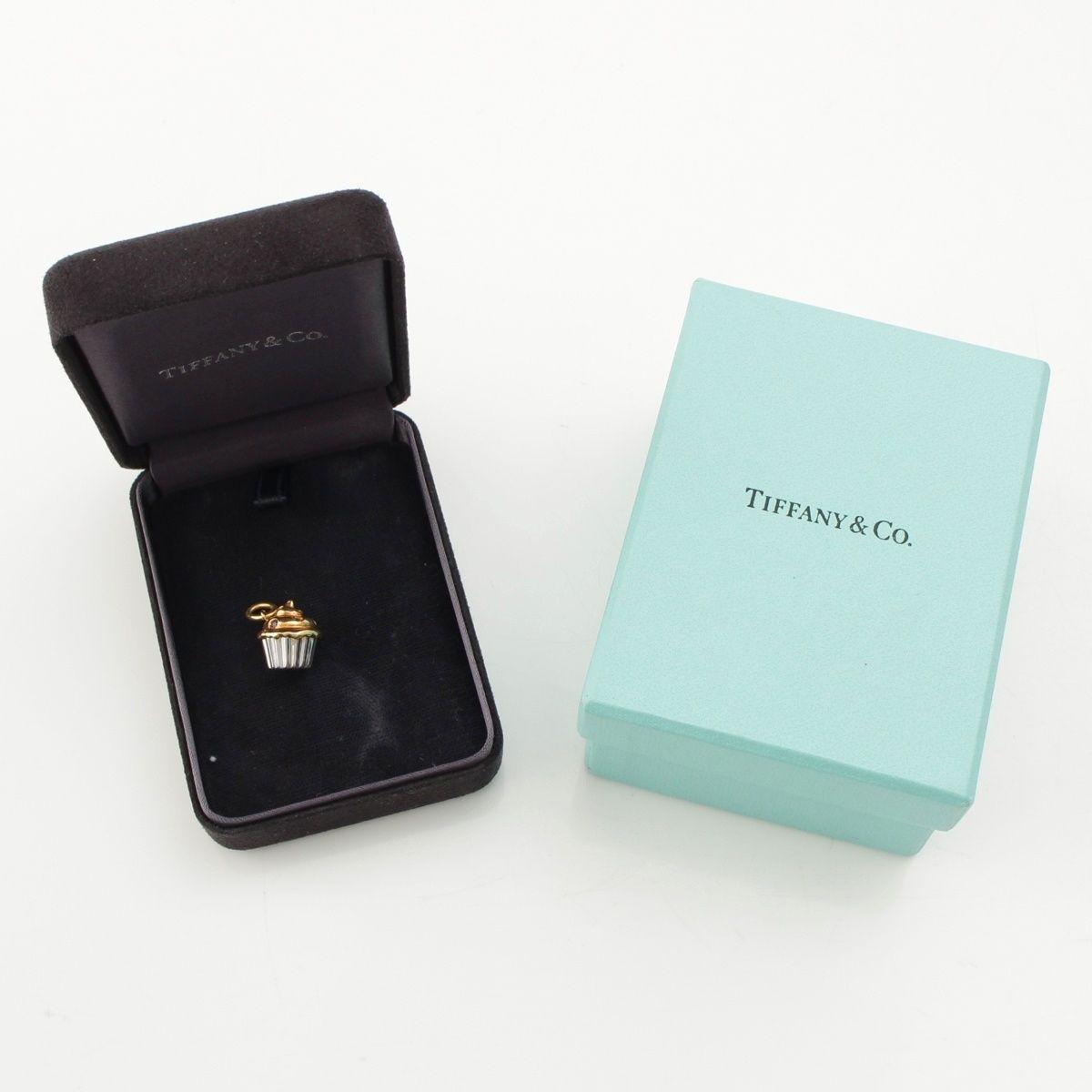 Tiffany & Co Ruby Saffiano Emerald Cup Cake Charm Pendant Yg Wg White Gold — view 7
