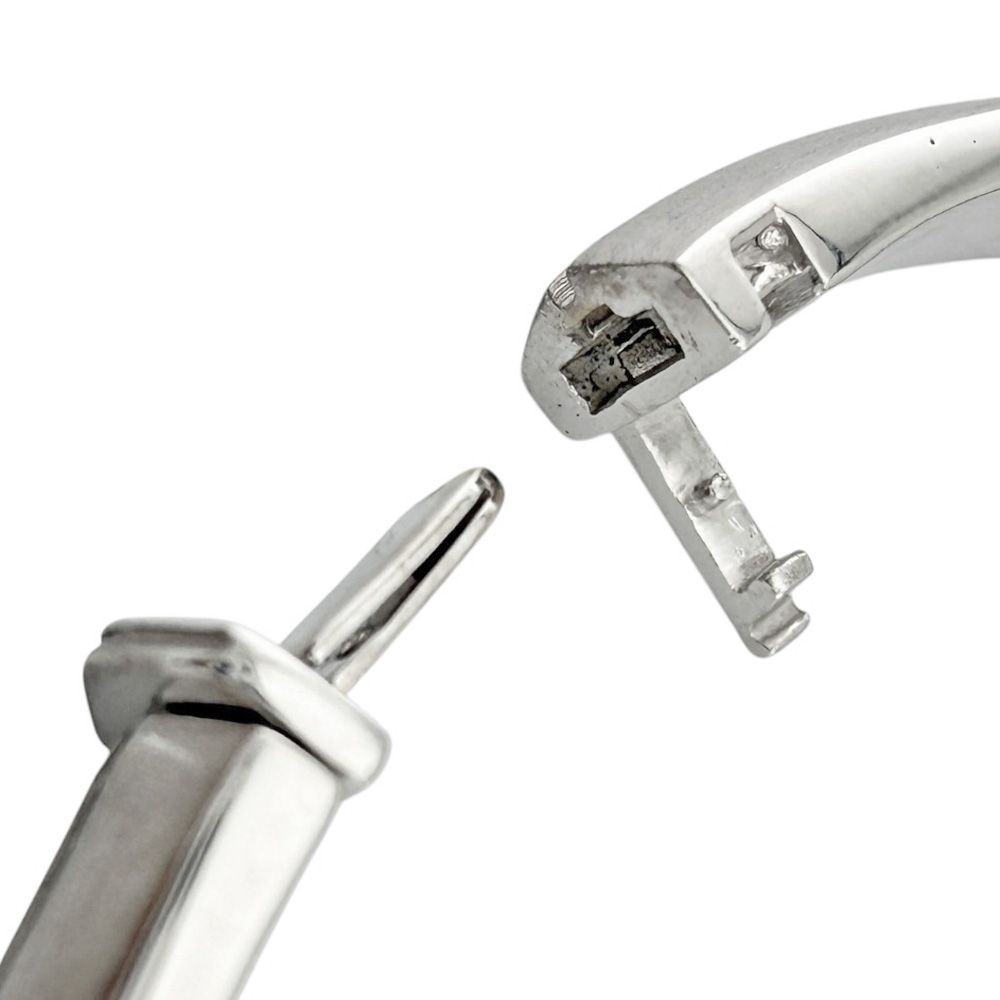 Tiffany & Co Streamerica Bangle 18k White Gold Diamond Bracelet — view 7