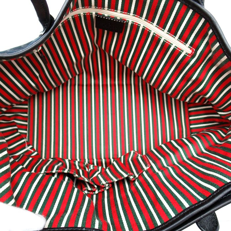 Gucci Tote GG Canvas Leather Black — view 7