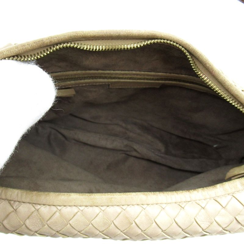 Bottega Veneta Hobo Shoulder Bag Intrecciato Beige — view 7